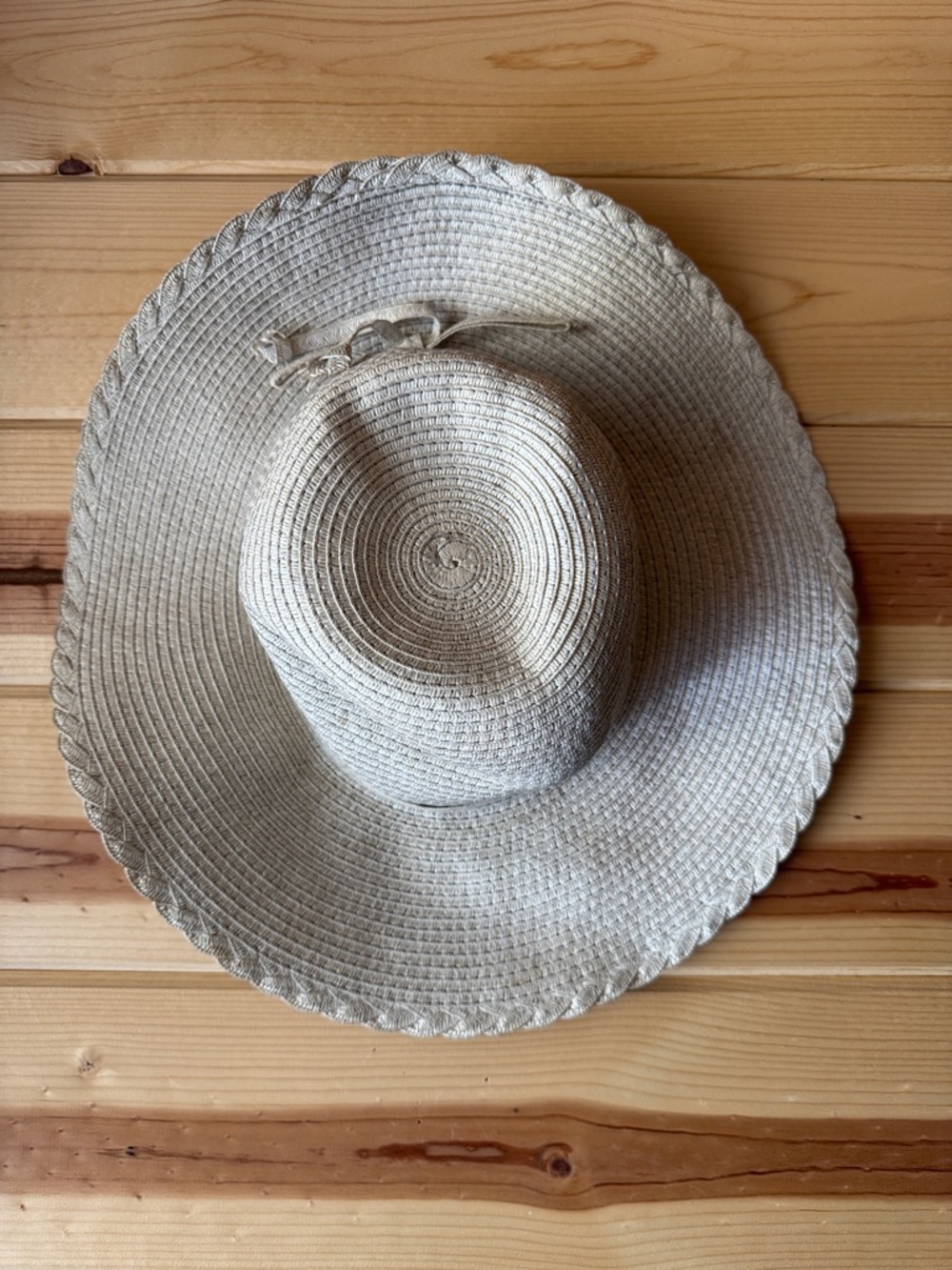 Wide Brim Straw Sun Hat in Natural